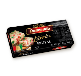 turrón frutas