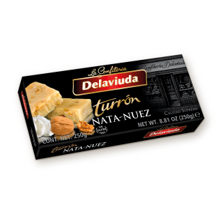 turrón nata nuez Delaviuda